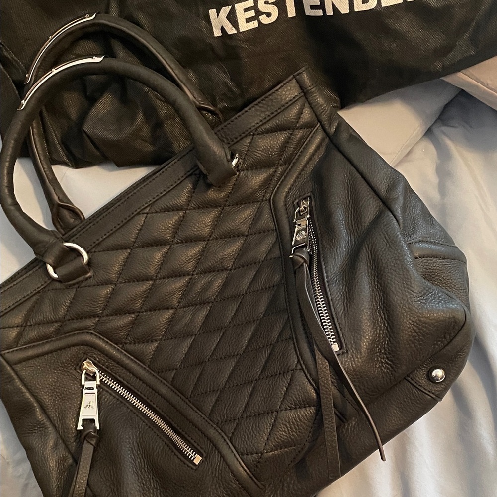 Aimee Kestenberg Black Quilted Tote